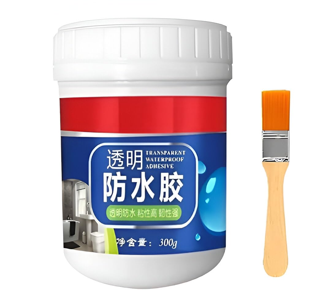Leak-Proof Transparent Waterproof Glue with Brush – For Cracks