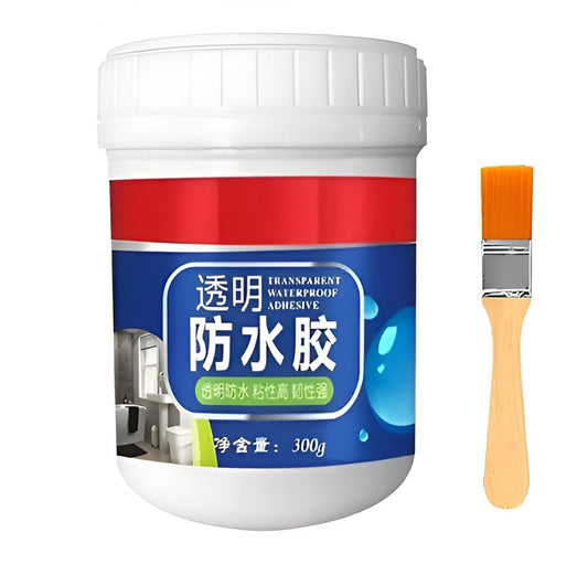 Leak-Proof Transparent Waterproof Glue with Brush – For Cracks